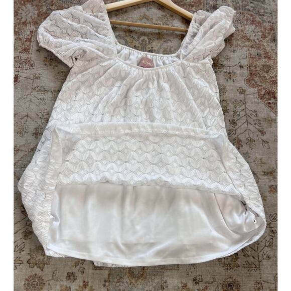Show Me Your Mumu Flora Spacey Lacey White Mini Dress Womens Size S - Picture 6 of 8
